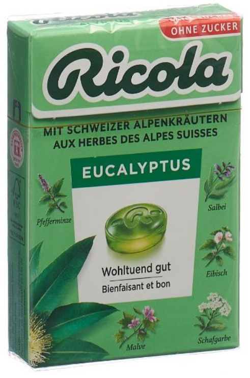 Ricola Eucalyptus Bonbons Box (50g)
