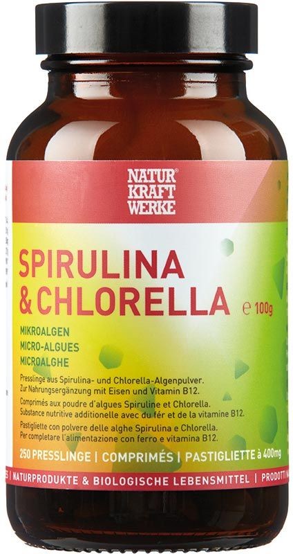 NATURKRAFTWERKE Spirulina & Chlorella Presslinge (250 Stk)