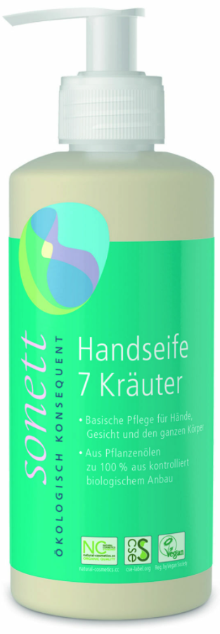 SONETT Handseife 7 Kräuter Pumpspender (300ml)