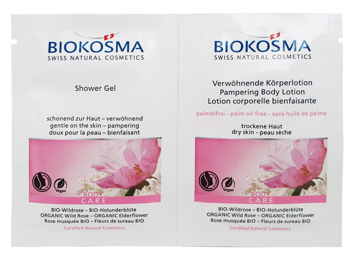 Biokosma Shower Gel & Verwöhnende Körperlotion (2x10ml)