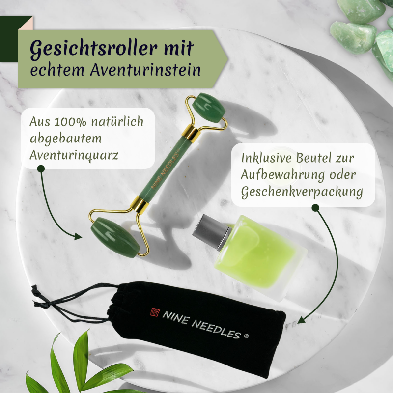 Nine Needles Jade Roller Aventurin (1 Stk)