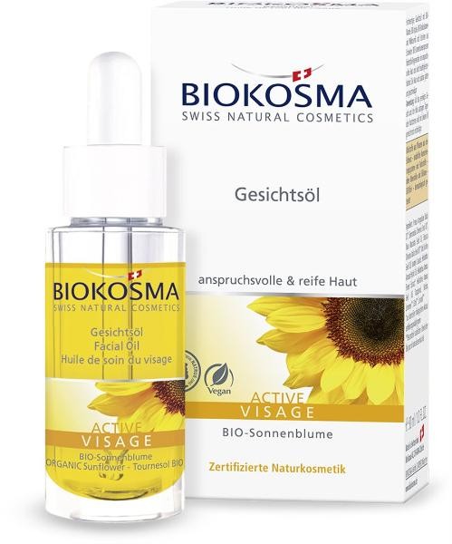 BIOKOSMA Active Gesichtsöl mit Pipette (30ml)