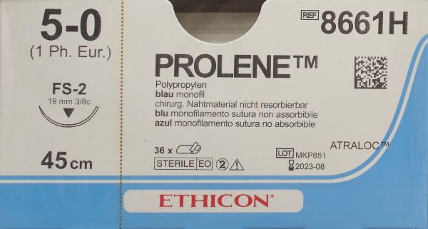 Ethicon Prolene Suture blue 5-0 FS-2 45cm (36 pcs)
