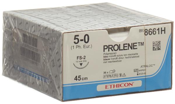 Ethicon Prolene Suture blue 5-0 FS-2 45cm (36 pcs)