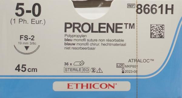 Ethicon Prolene Suture blue 5-0 FS-2 45cm (36 pcs)
