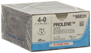 Ethicon Prolene Fil de suture bleu 4-0 FS-2S 45cm (36 pces)