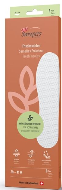 Swisspers Frischesohlen M 39-41 weiß (8 Paar)