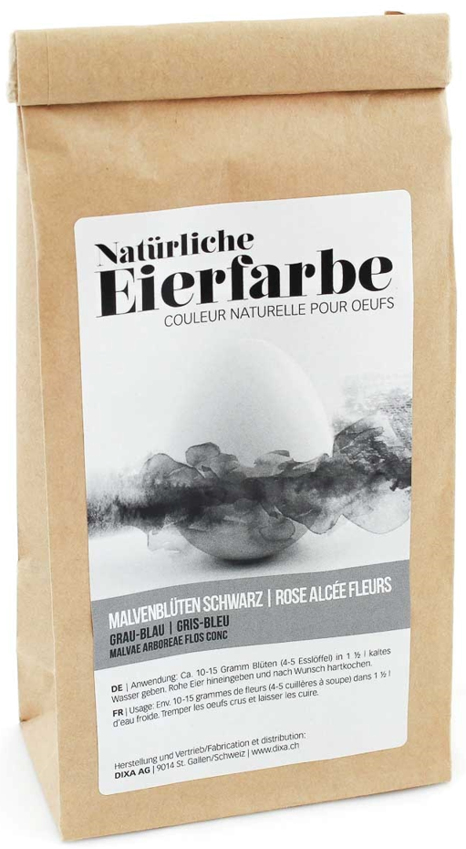 Dixa Eierfarbe Malvenblüten schwarz geschnitten (15g)