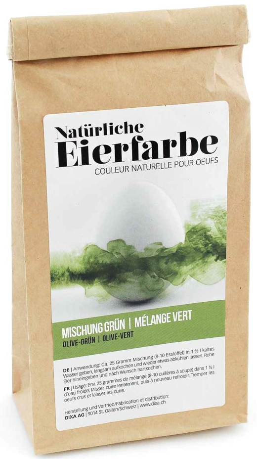 Dixa Eierfarbe Mischung grün geschnitten (25g)