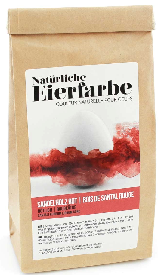 Dixa Eierfarbe Sandelholz rot geschnitten (65g)