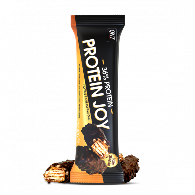 QNT 36% Protein Joy Bar Low Sugar Cookie & Cream (60g)
