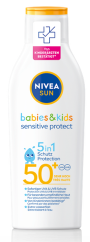NIVEA Sun babies&kids sensitive protect Lotion LSF50+ (200ml)
