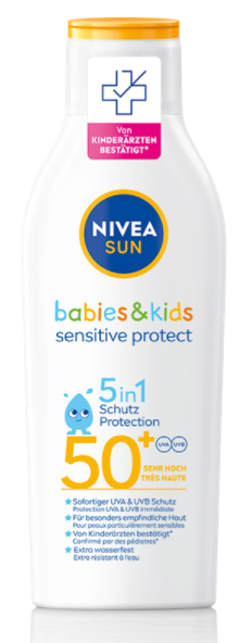 NIVEA Sun babies&kids sensitive protect Lotion LSF50+ (200ml)