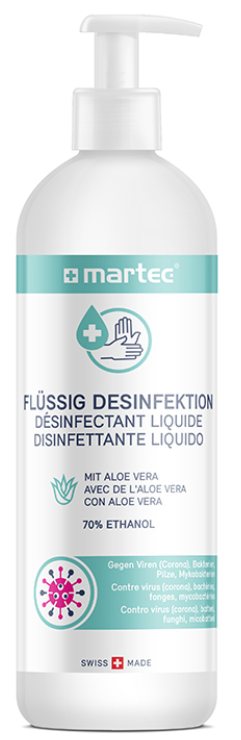 Martec Hand-Desinfektionsmittel mit Aloe Vera (500ml)