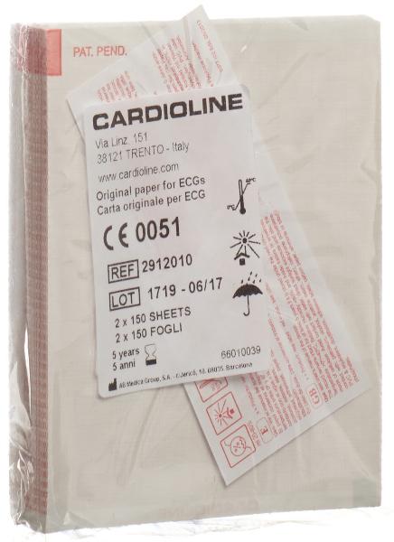 Cardioline Papier d'enregistrement plié ar 1200 30mx120mm (1 pce)