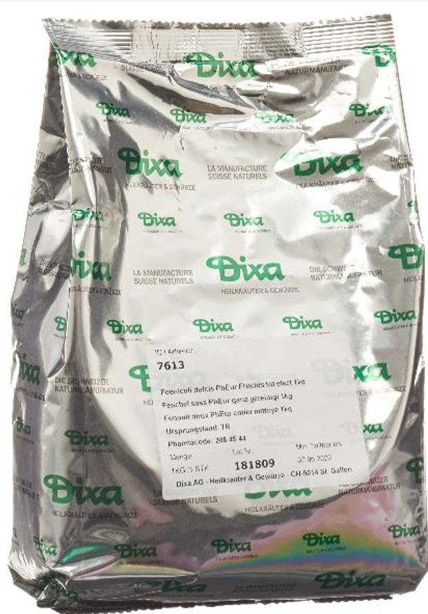 Dixa Fenchel süss PhEur ganz nachgereinigt (1kg)