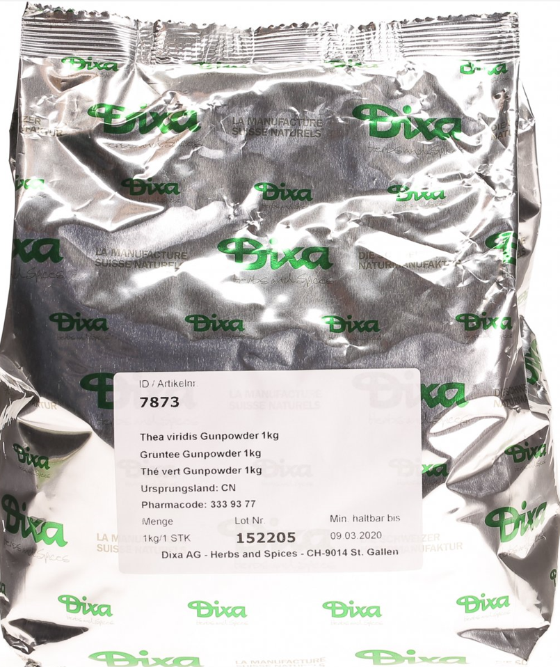 Dixa Grüntee Bio Gunpowder (1kg)
