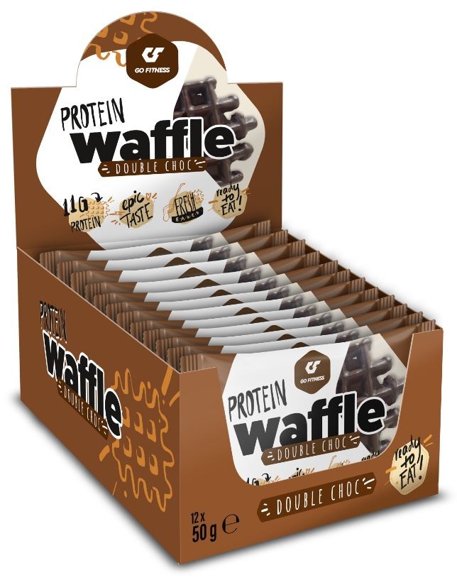 GO FITNESS Protein Waffle Double Chocolate (12x50g)