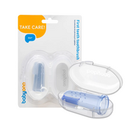 Babyono Fingerzahnbürste aus Silikon mit Box (1 Stk)