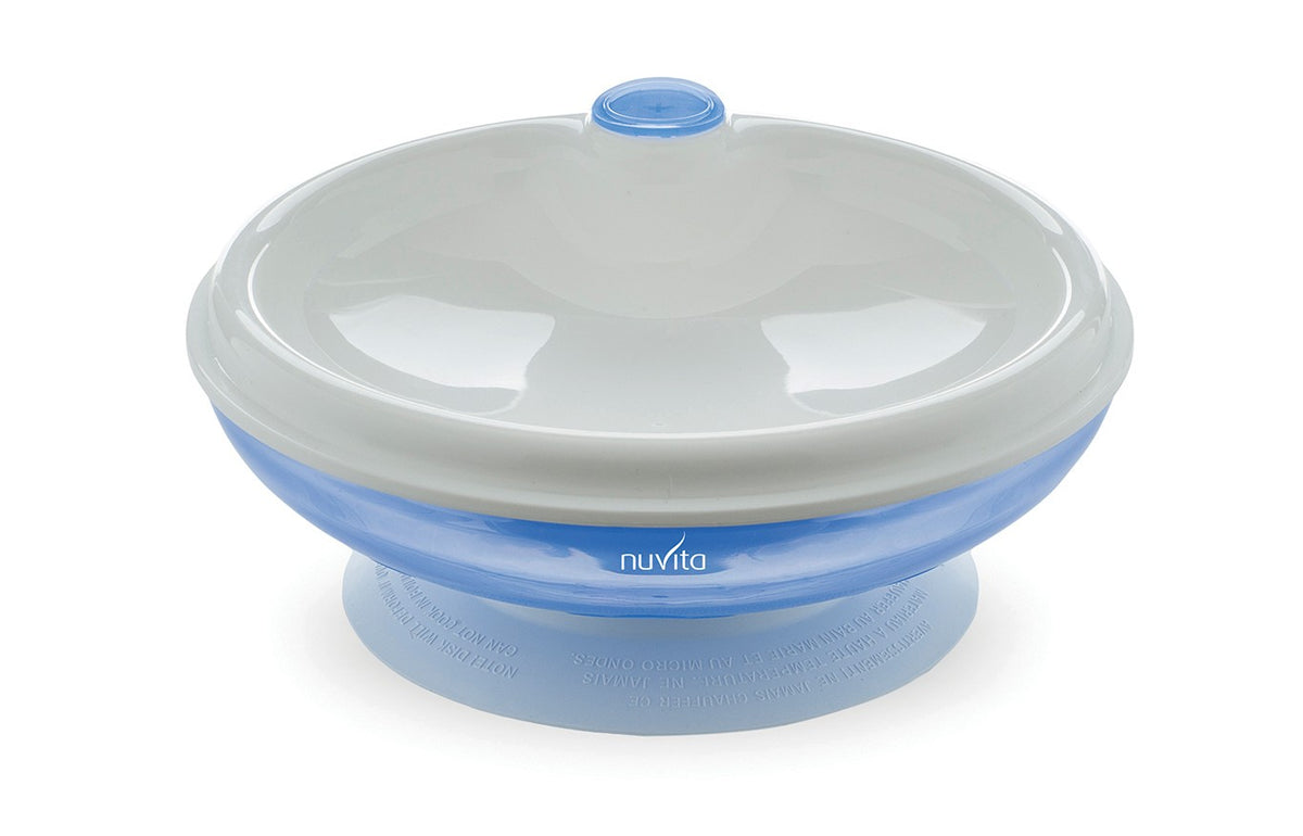 nuvita Warmhalterteller mit Saugnapf blau (1 Stk)