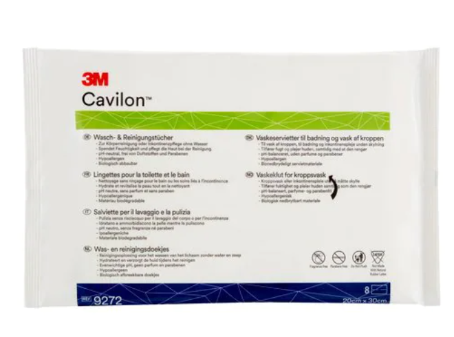 3M Cavilon Wasch-& Reinigungstücher 2in1 (8 Stk)