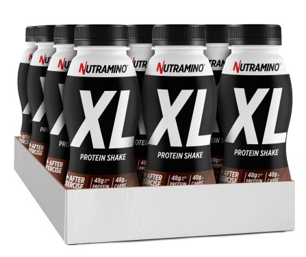 NUTRAMINO Protein XL Recovery Shake Chocolate (12x475ml)
