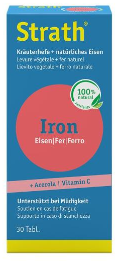 Strath Iron natürliches Eisen + Kräuterhefe (30 Stk)