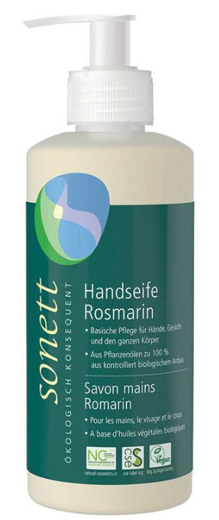 Sonett Handseife Rosmarin Pumpspender (300ml)