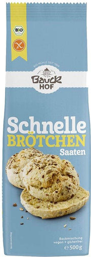 Bauckhof Bio Schnelle Brötchen Saaten glutenfrei (500g)