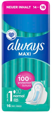 always Maxi Normal Binden mit Flügeln Grösse 1 (16 Stk)