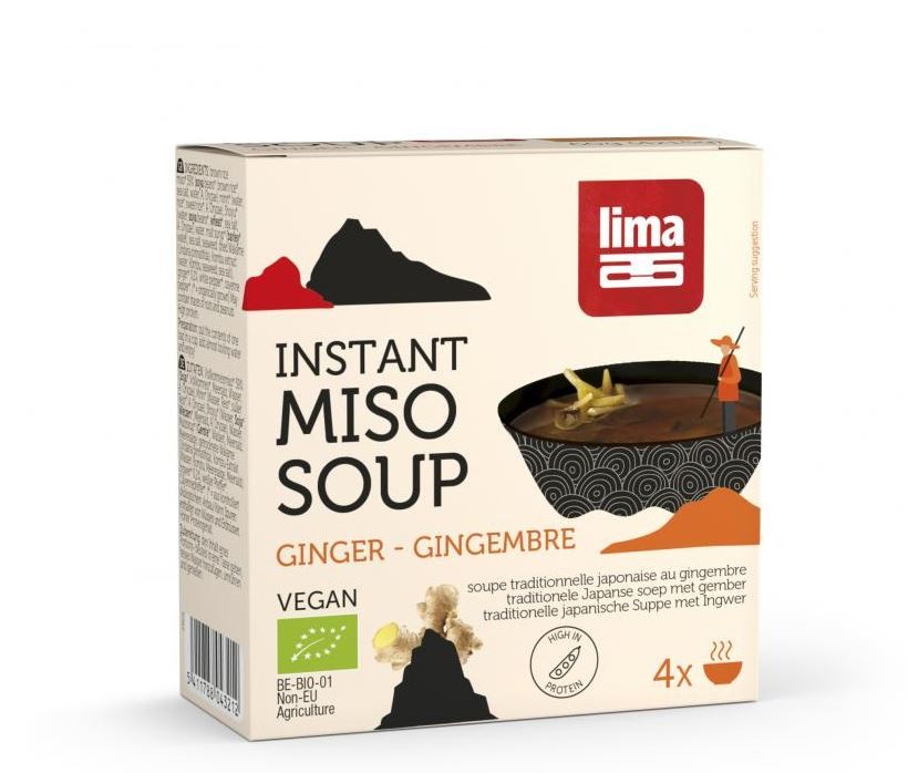 Lima Miso Suppe Instant Ingwer (4x15g)