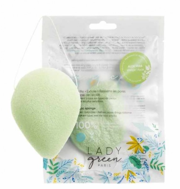 LADY green Konjac Gesichtsschwamm Aloe Vera (1 Stk)