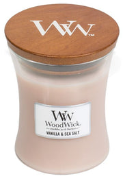 WoodWick Vanilla & Sea Salt Medium Jar (1 Stk)