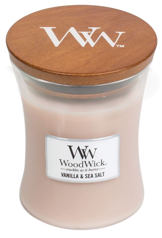 WoodWick Vanilla & Sea Salt Medium Jar (1 Stk)