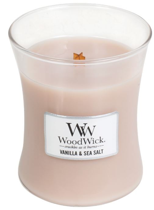 WoodWick Vanilla & Sea Salt Medium Jar (1 Stk)