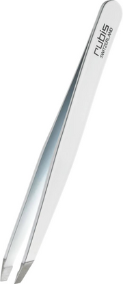 RUBIS Pinzette gerade weiss Inox (1 Stk)