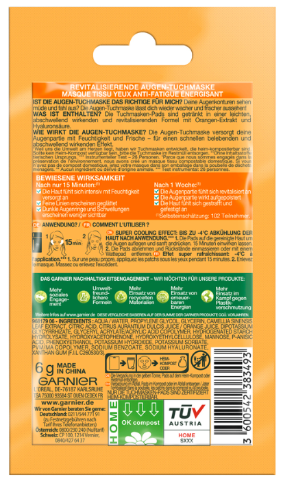 GARNIER SkinActive Hydra Bomb Augen-Tuchmaske (6g)