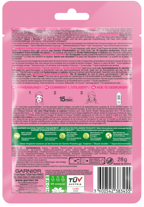 GARNIER SkinActive Hydra Bomb Tuchmaske Sakura (28g)