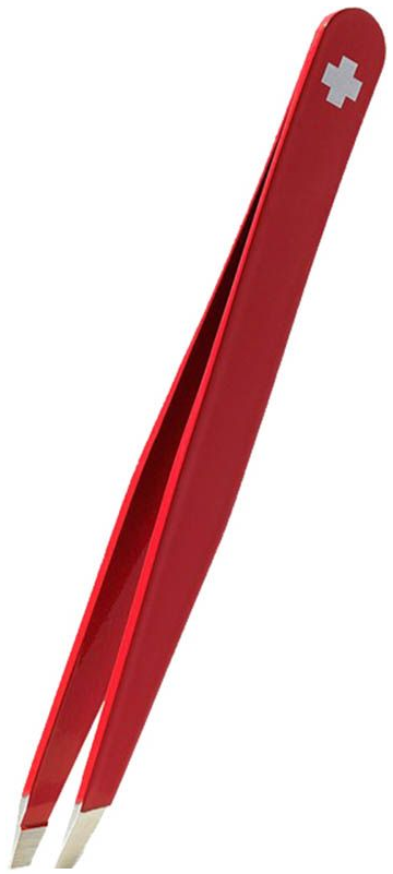 RUBIS Pinzette schräg Schweizerkreuz Inox (1 Stk)