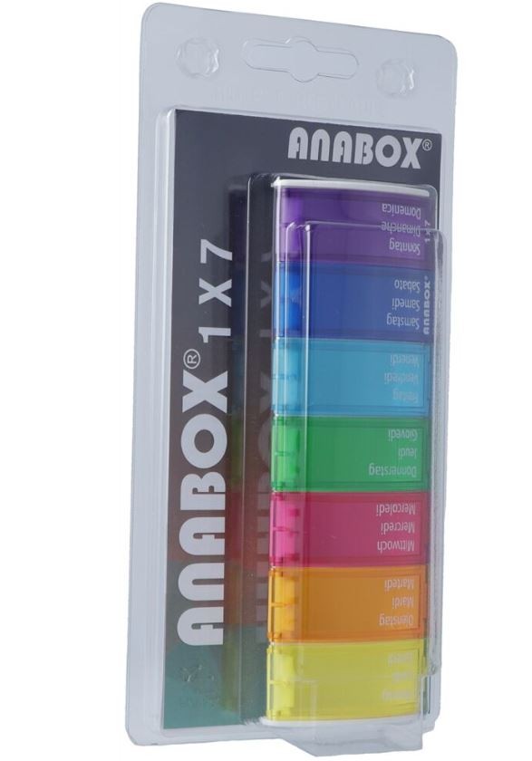 Anabox Medidispenser 7 Tage bunt im Blister (1 Stk)