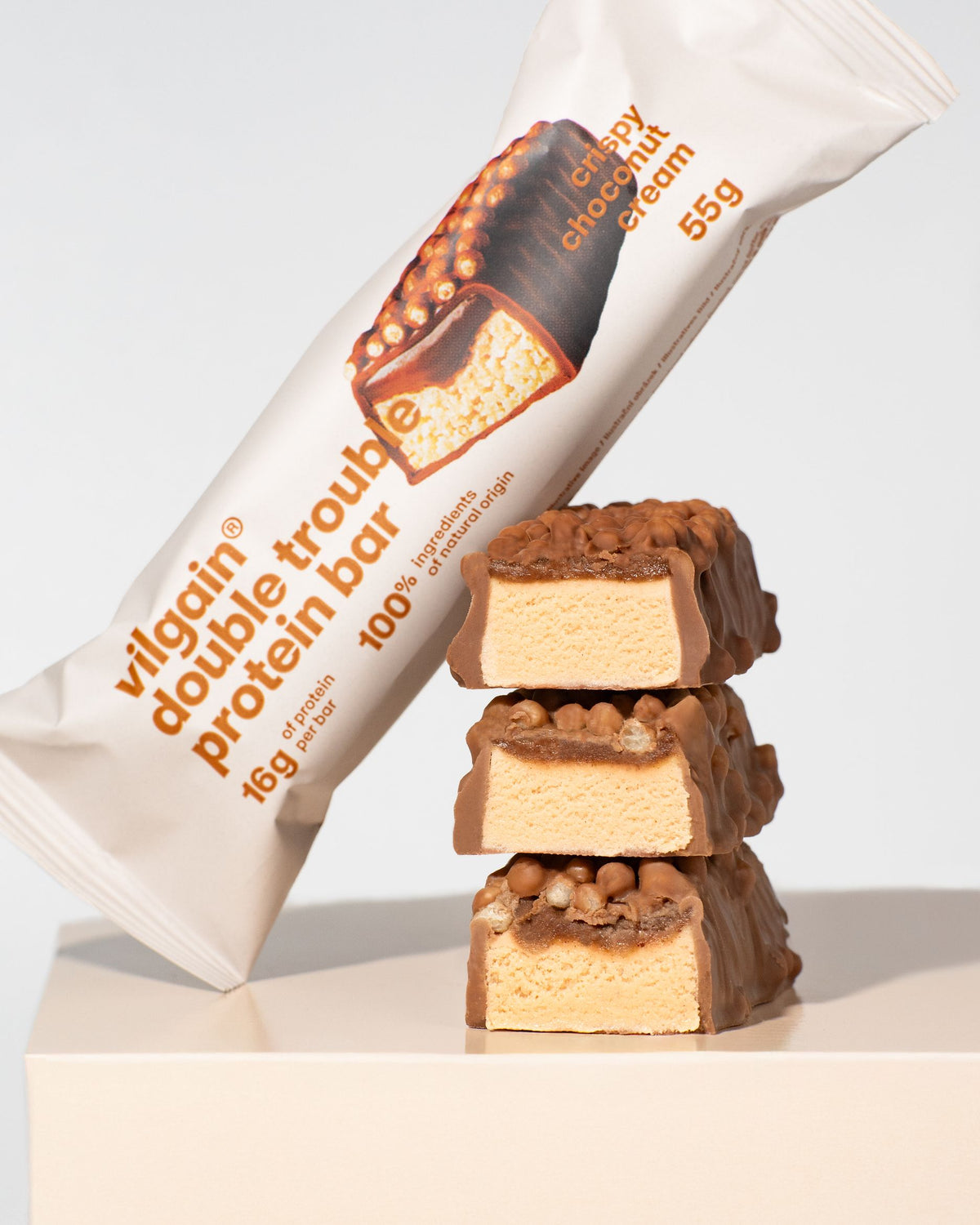 Vilgain Double Trouble Proteinriegel Knusprige Schokoladencreme Bild 3