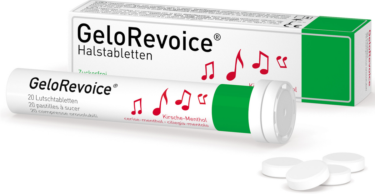 GeloRevoice Halstabletten Kirsche-Menthol (20 Stk)