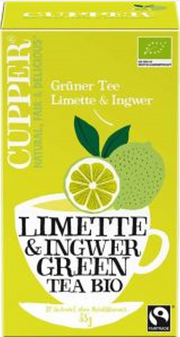 Cupper Grüner Tee Limette & Ingwer Fairtrade Bio (20 Stk)