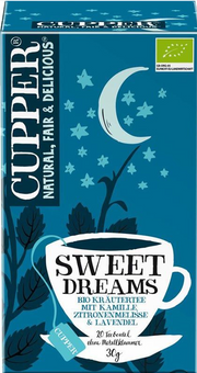 Cupper Sweet Dreams Kräutertee Kamille Melisse Bio (20 Stk)
