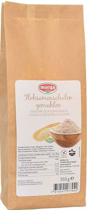 Morga Flohsamenschalen gemahlen glutenfrei Bio (350g)