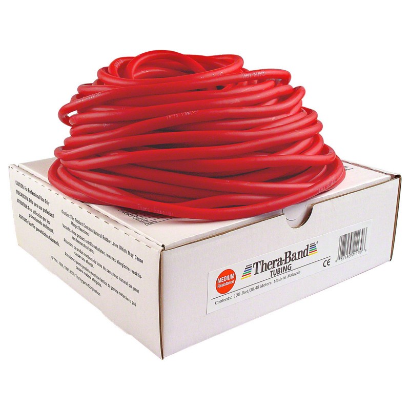 TheraBand Tubing rot, mittel 30.5m (1 Stk)