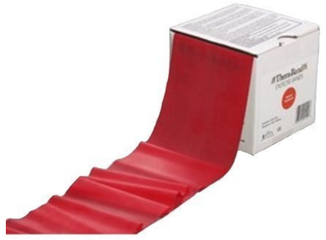 TheraBand Übungsband 45.5m rot mittel (1 Stk)