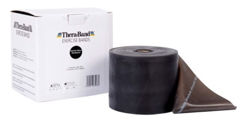 TheraBand Übungsband 45.5m schwarz maxistark (1 Stk)