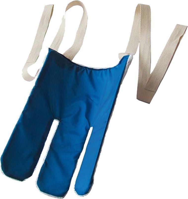 SUNDO Strumpfanzieher frottee blau/weiss mit Zugband (1 Stk)