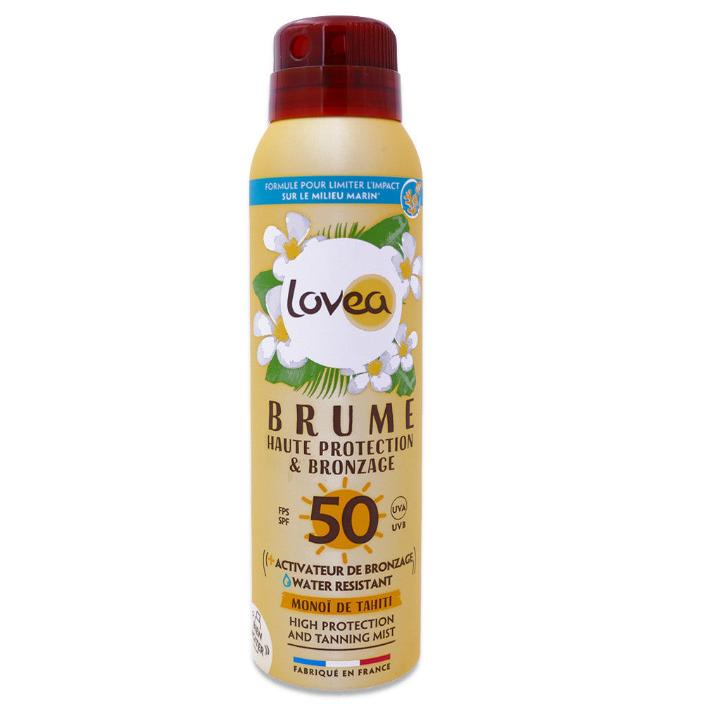 Lovea Sonnenspray LSF 50 Bräunung Monoï de Tahiti (150ml)